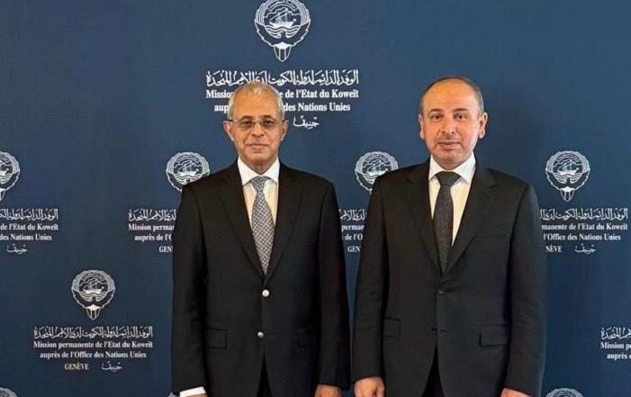 نعمان يبحث مع مندوب الكويت لدى الأمم المتحدة في جنيف تعزيز التنسيق العربي في المنظمات الدولية
