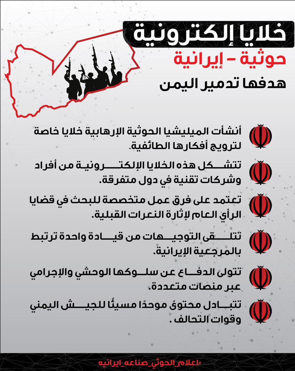 خلايا الكترونية حوثية - ايرانية