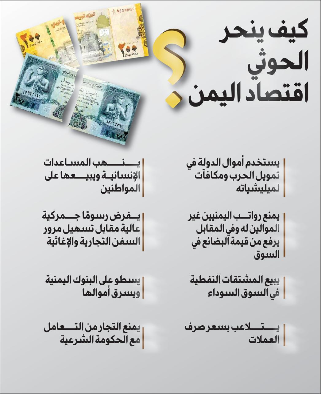 كيف ينحر الحوثي اقتصاد اليمن