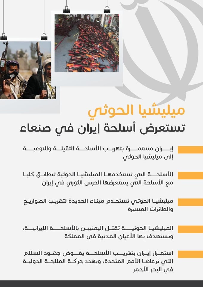إستعراض حوثي للأسلحة الإيرانية