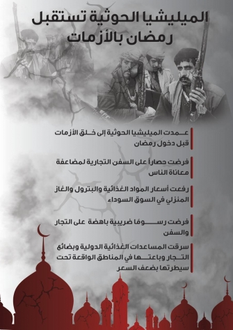 المليشيا الحوثية تستقبل رمضان بالأزمات