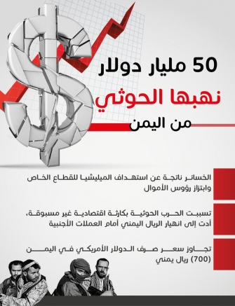 مليشيا الحوثي نهبت 50 مليار دولار من اليمن