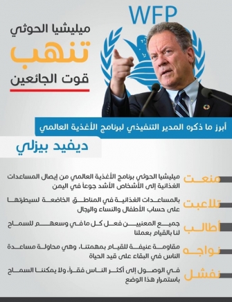 أبرز ماذكره المدير التنفيذي لبرنامج الأغذية العالمي