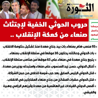 إنفوغرافيك يلخص حروب الحوثي الخفية لاجتثاث صنعاء من كعكة الانقلاب إنفوغرافيك يلخص حروب الحوثي الخفية لاجتثاث صنعاء من كعكة الانقلاب