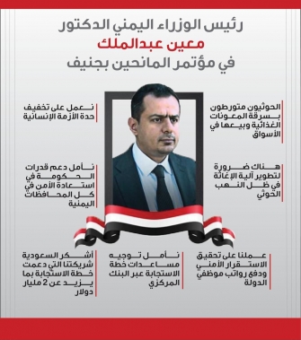 رئيس الوزراء في مؤتمر المانحين بجنيف